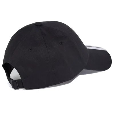 ADIDAS New Logo 3 Stripes B-Ball Cap Black 02
