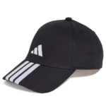 ADIDAS New Logo 3 Stripes B-Ball Cap Black 03