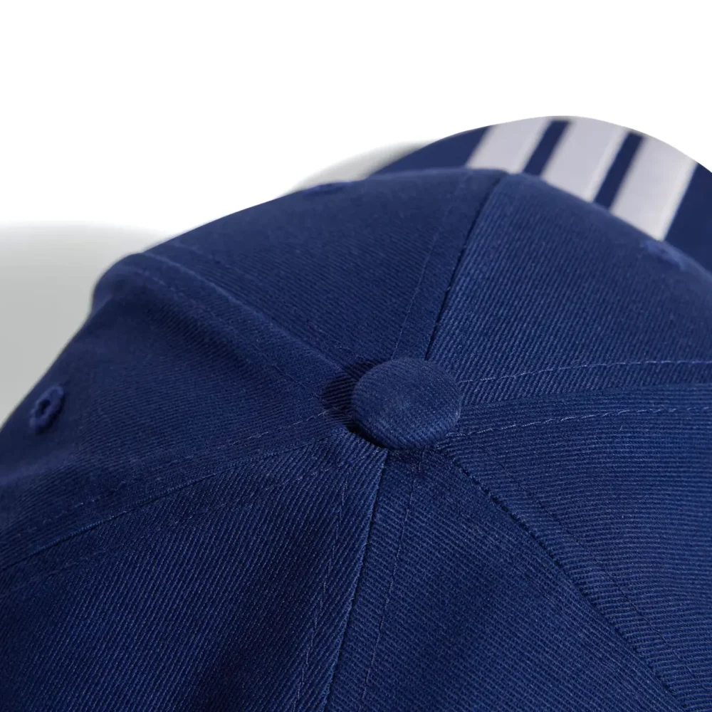 ADIDAS New Logo 3 Stripes B-Ball Cap Blue 01