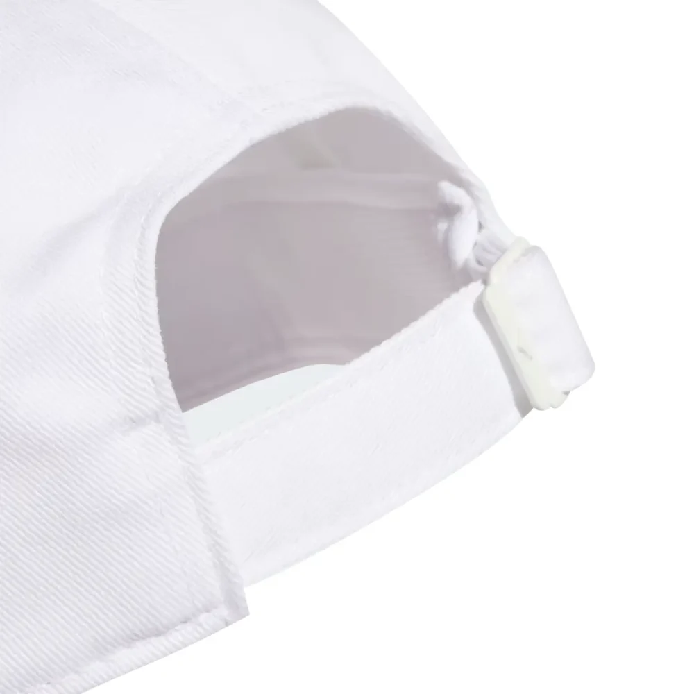 ADIDAS New Logo 3 Stripes BBall Cap White 01