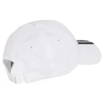 ADIDAS New Logo 3 Stripes BBall Cap White 03