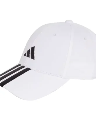 ADIDAS New Logo 3 Stripes BBall Cap White 04