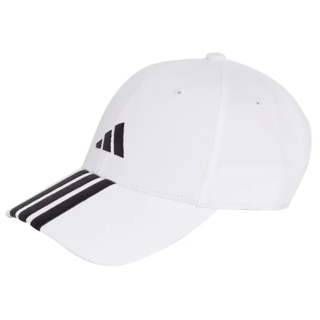 ADIDAS New Logo 3 Stripes BBall Cap White 04