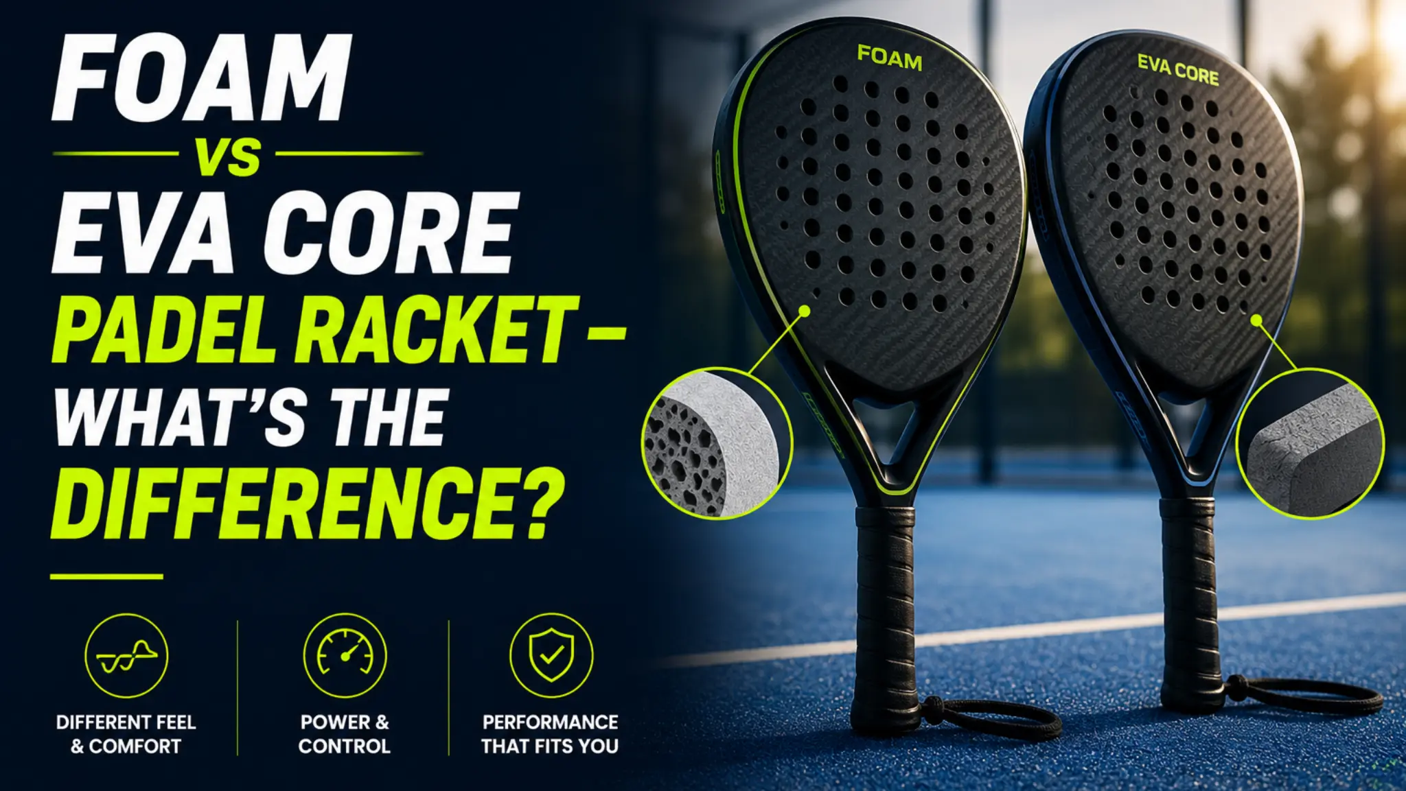 Foam vs EVA Core Padel Racket