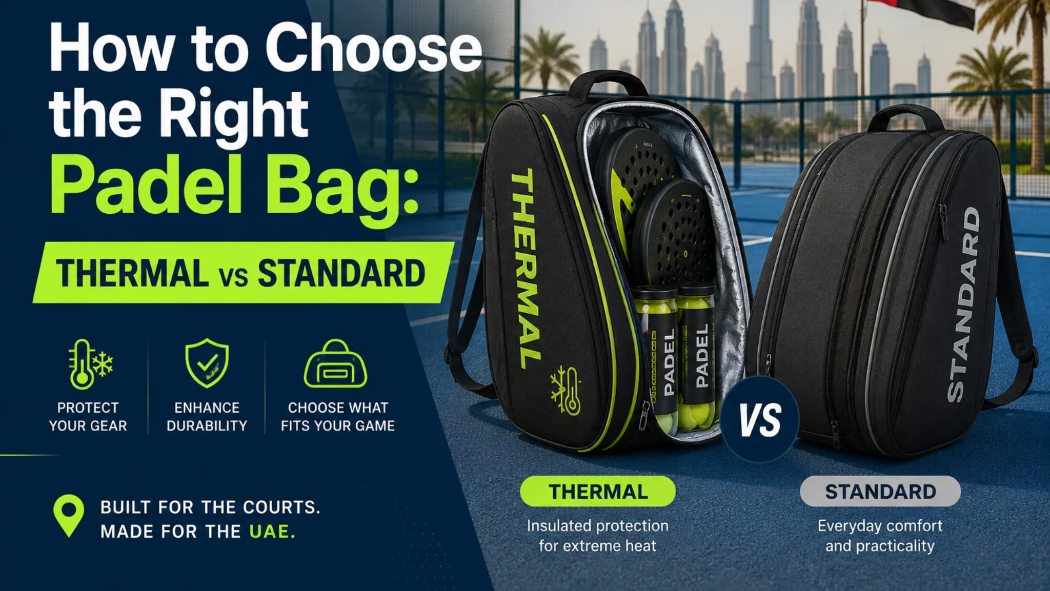 How to Choose the Right Padel Bag Thermal vs Standard