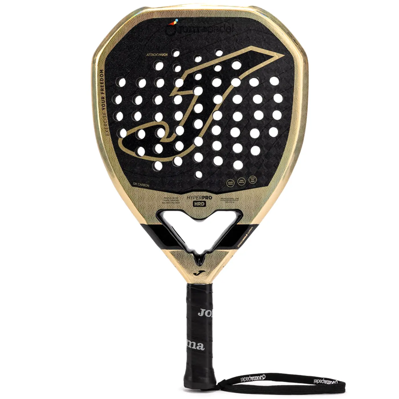 JOMA Hyper Pro Hrd Padel Racket 2026 Black Beige 01
