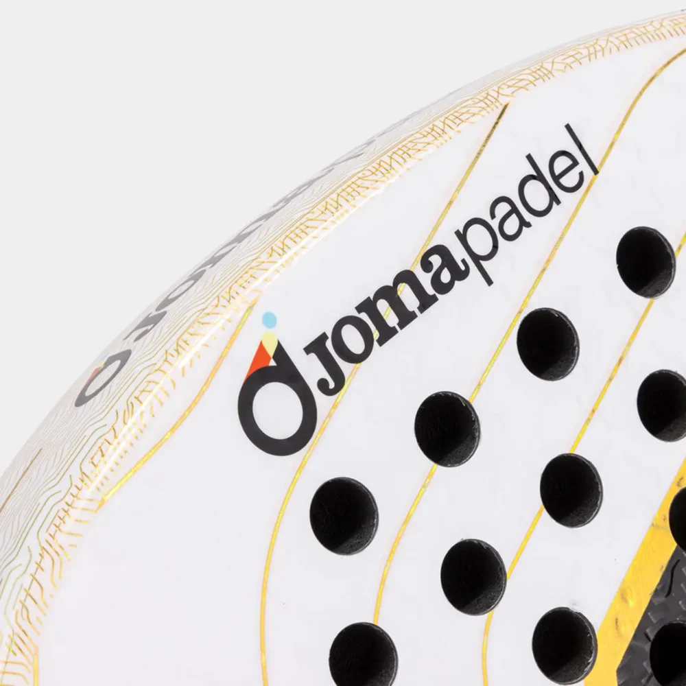 JOMA Slam Pro Iconic Padel Racket 2026 White Gold 07