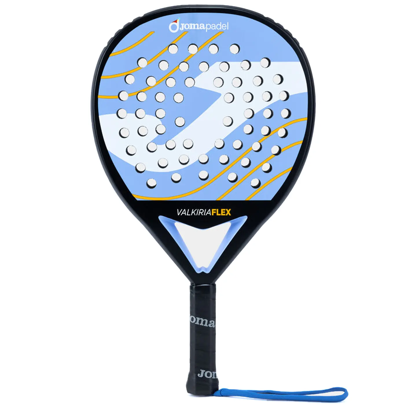 JOMA Valkiria Flex 2026 Padel Racket Blue White 01