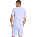 ADIDAS Club 3 Stripes Men's Padel T Shirt Violet - Image 3