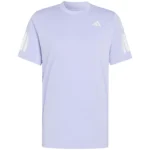 ADIDAS Club 3 Stripes Men's Padel T Shirt Violet