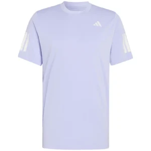 ADIDAS Club 3 Stripes Men's Padel T Shirt Violet