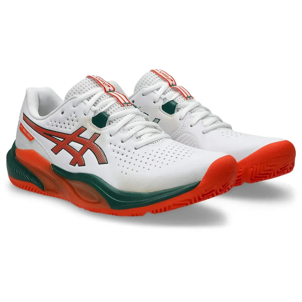 ASICS Gel-Challenger 15 Men Padel Shoes 2026 White Orange 02