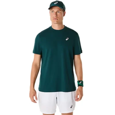 ASICS Court SS Padel Top Saxon Green 01