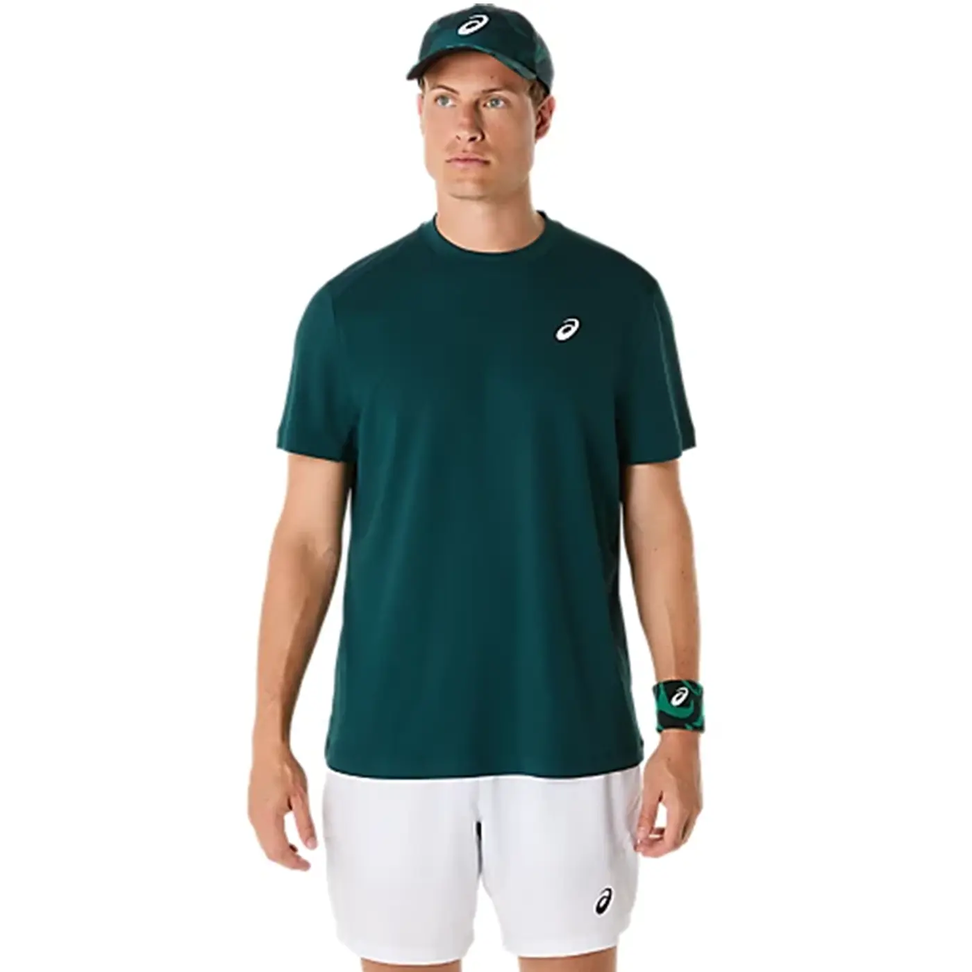 ASICS Court SS Padel Top Saxon Green 01 ASICS Court SS Padel Top Saxon Green 01
