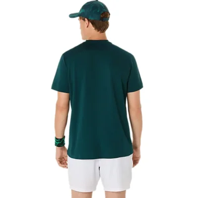 ASICS Court SS Padel Top Saxon Green 02
