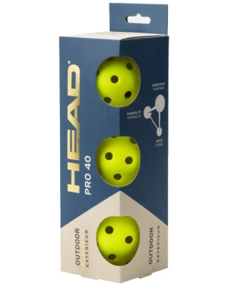 HEAD Pro 40 Outdoor Pickleball Balls 3Pcs 02