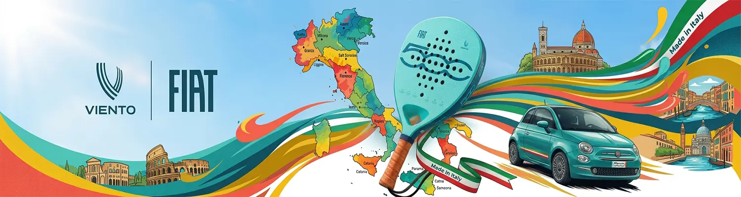 VIENTO Fiat 500 Padel Racket 2026 Banner