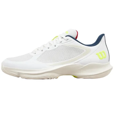 WILSON Hurakn Lite Women Padel Shoes 2026 White Yellow 01