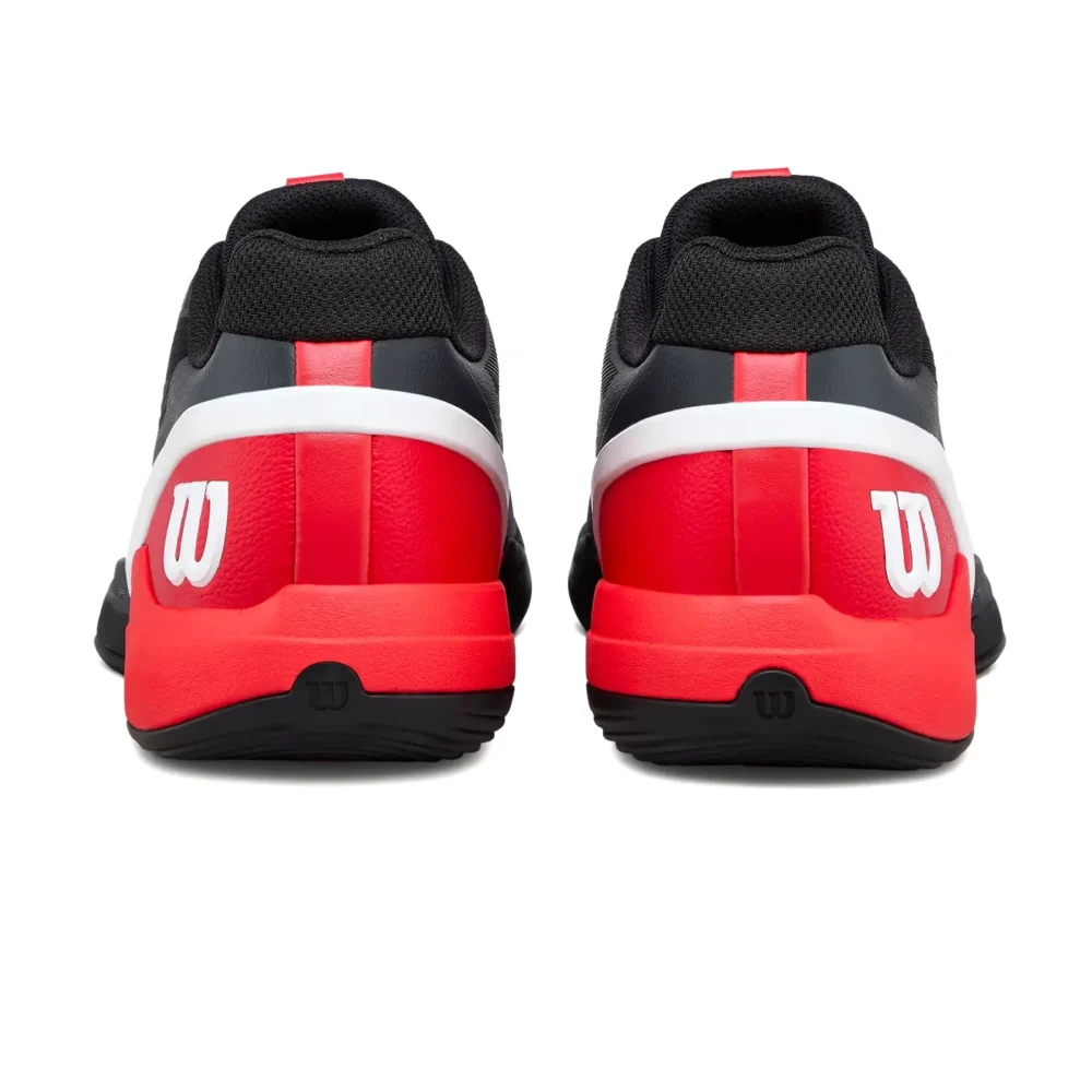 WILSON Rush Pro 5 Men’s Padel Shoes 2026 Black Red 03