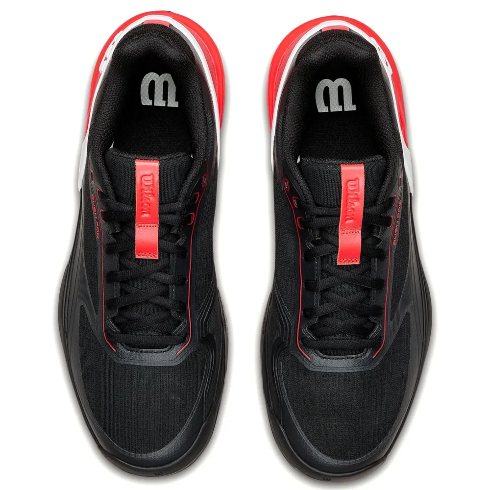 WILSON Rush Pro 5 Men’s Padel Shoes 2026 Black Red 04