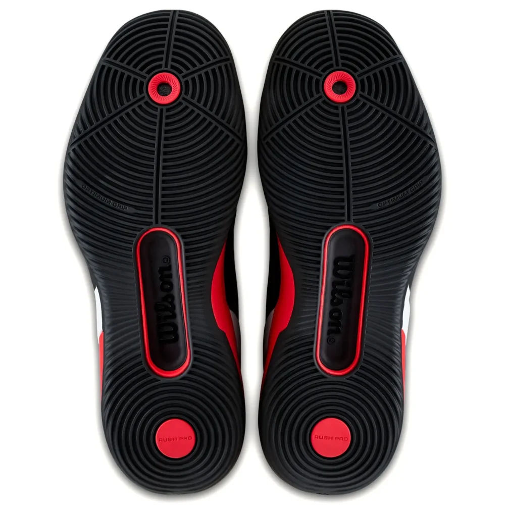 WILSON Rush Pro 5 Men’s Padel Shoes 2026 Black Red 06