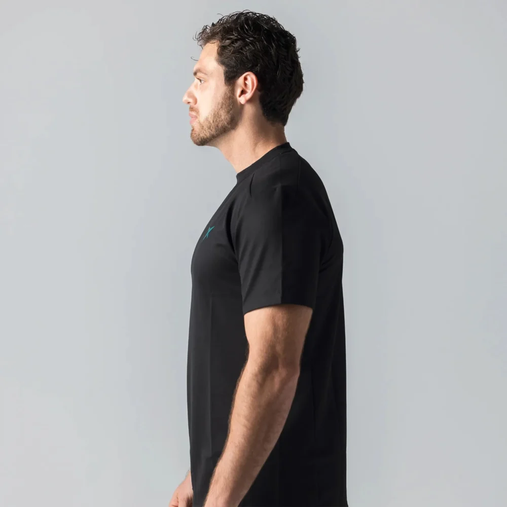 DROP SHOT Sanz Performance Padel Shirt Black - Image 3