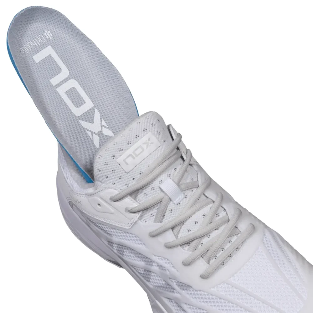 NOX AT10 LUX Padel Shoes 2026 White Grey 03
