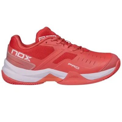 NOX AT10 Pro Women Padel Shoes Coral White 01