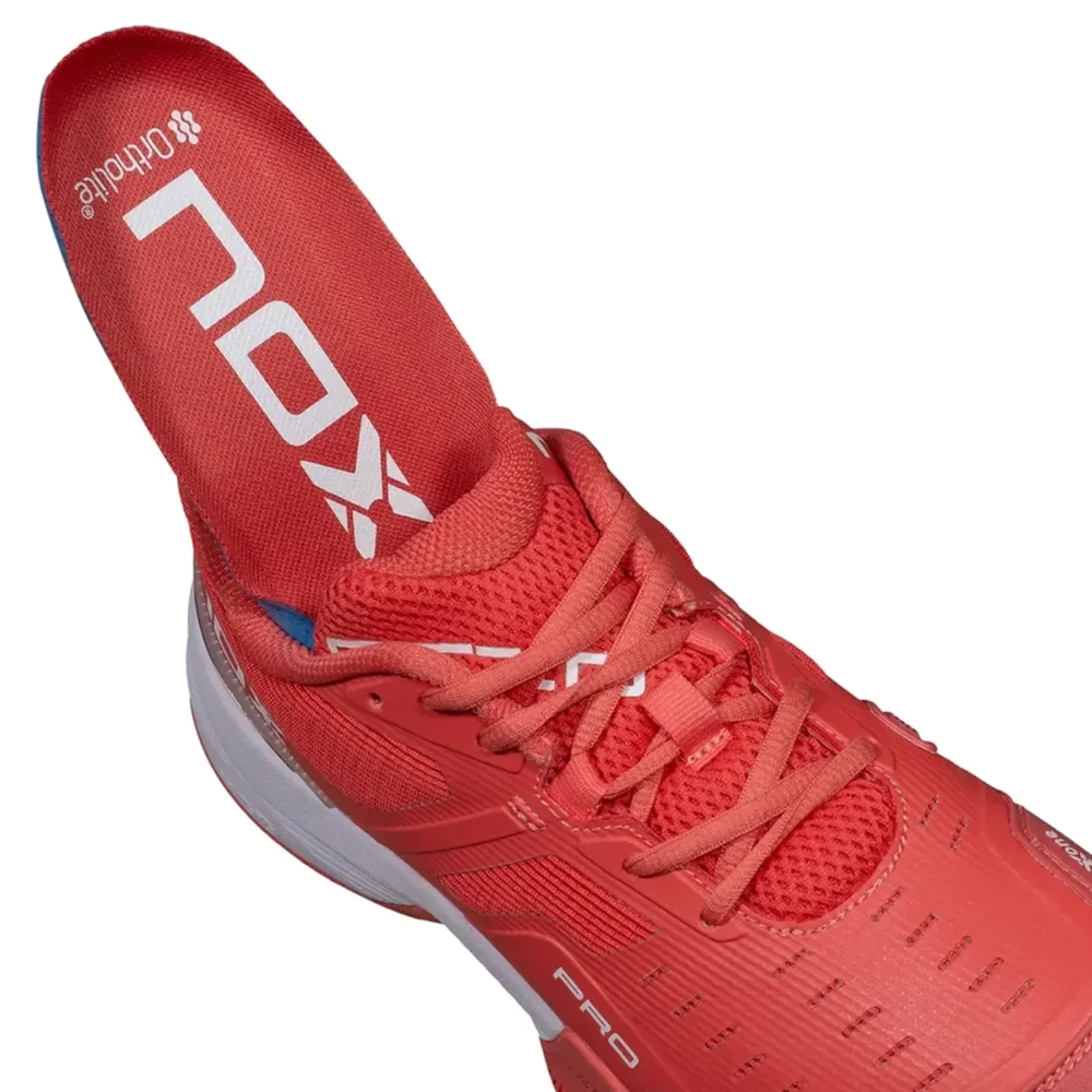 NOX AT10 Pro Women Padel Shoes Coral White 11