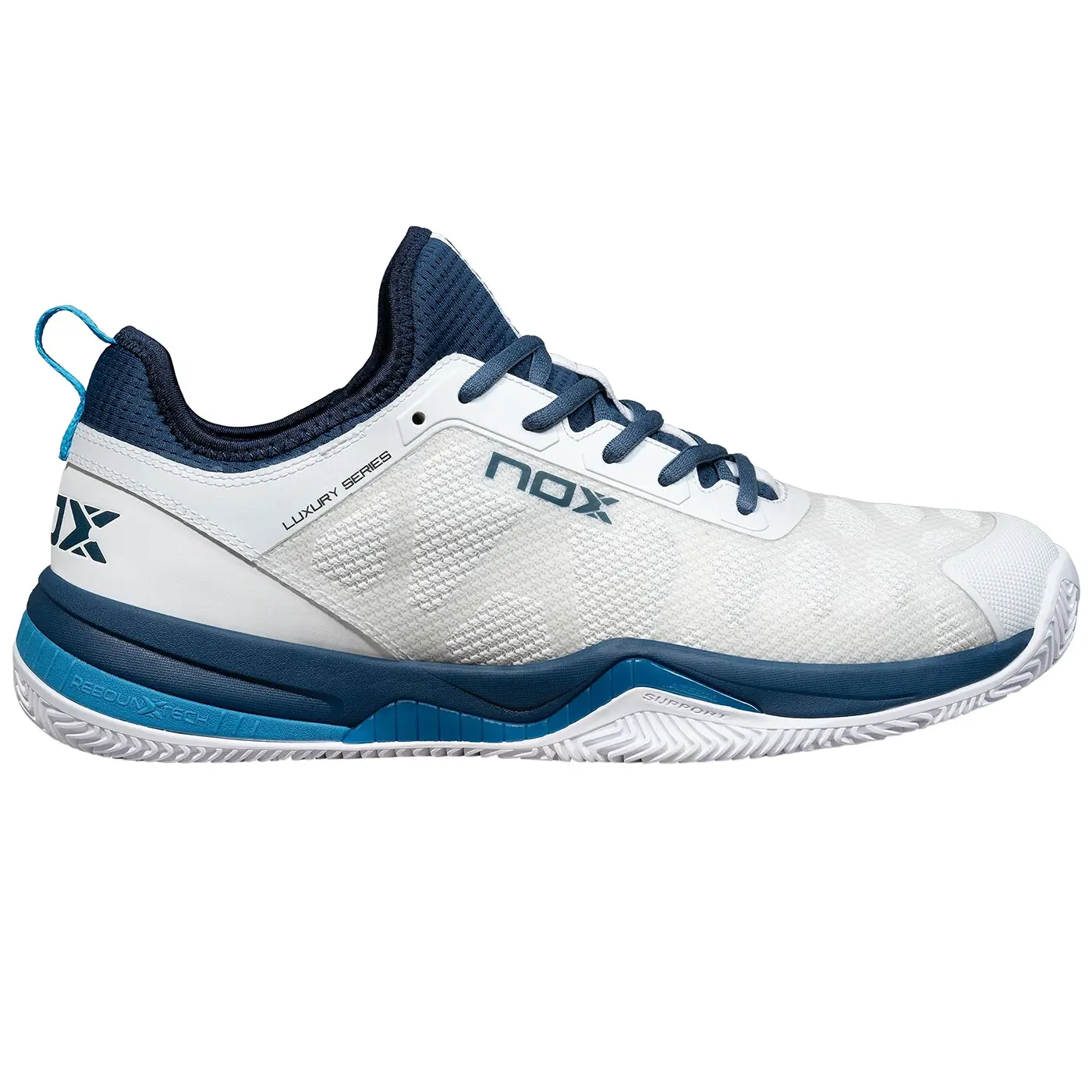 NOX Nerbo Padel Shoes Unisex White Dusk Blue 10 NOX Nerbo Padel Shoes Unisex White Dusk Blue 10