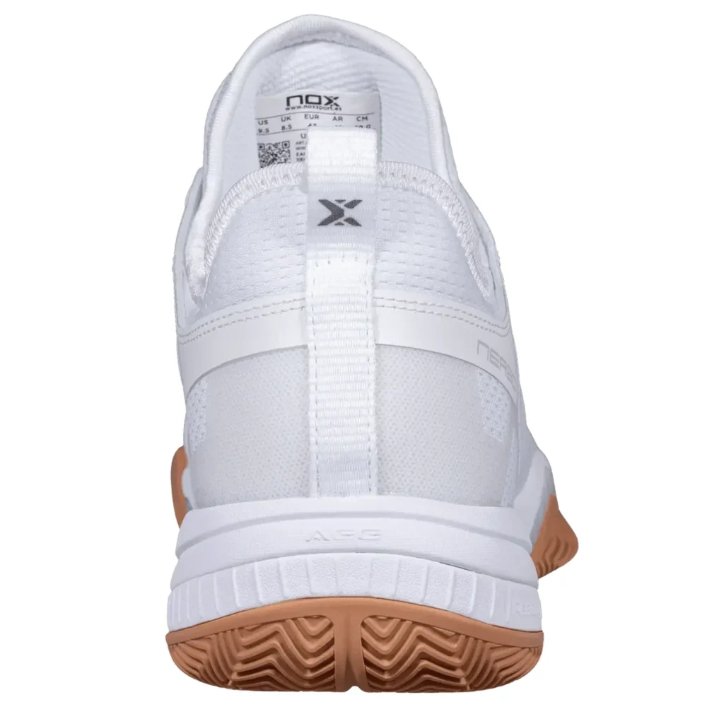 NOX Nerbo Padel Shoes Unisex White Gum Sole 03