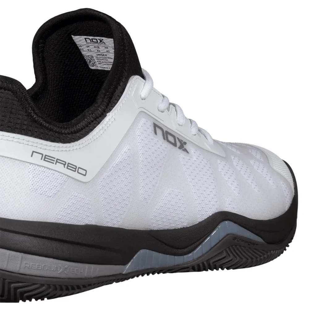 NOX Nerbo Padel Shoes Unisex White Raven 07