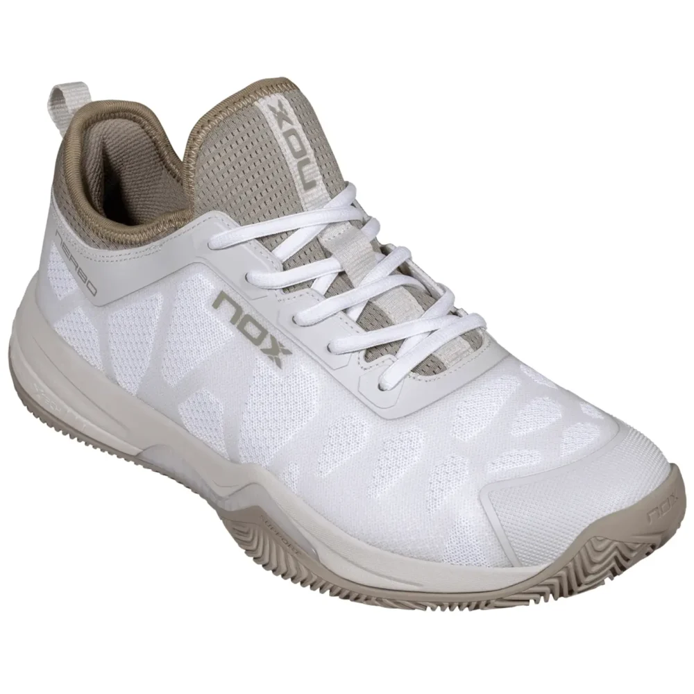 NOX Nerbo Padel Shoes Unisex White Vetiver 01