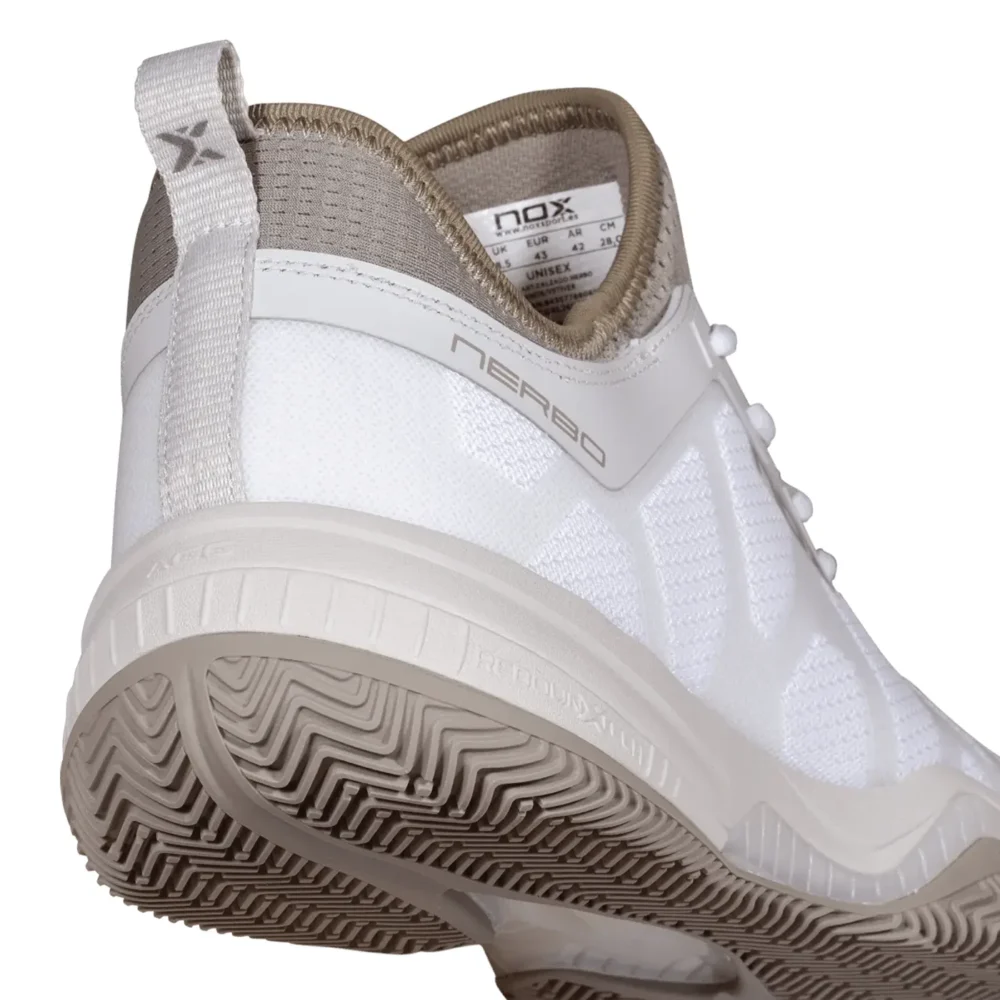 NOX Nerbo Padel Shoes Unisex White Vetiver 07