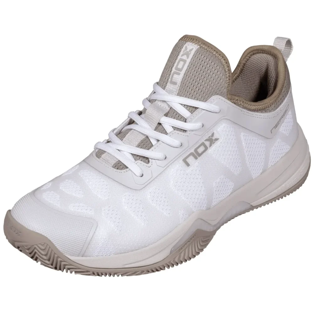 NOX Nerbo Padel Shoes Unisex White Vetiver 09
