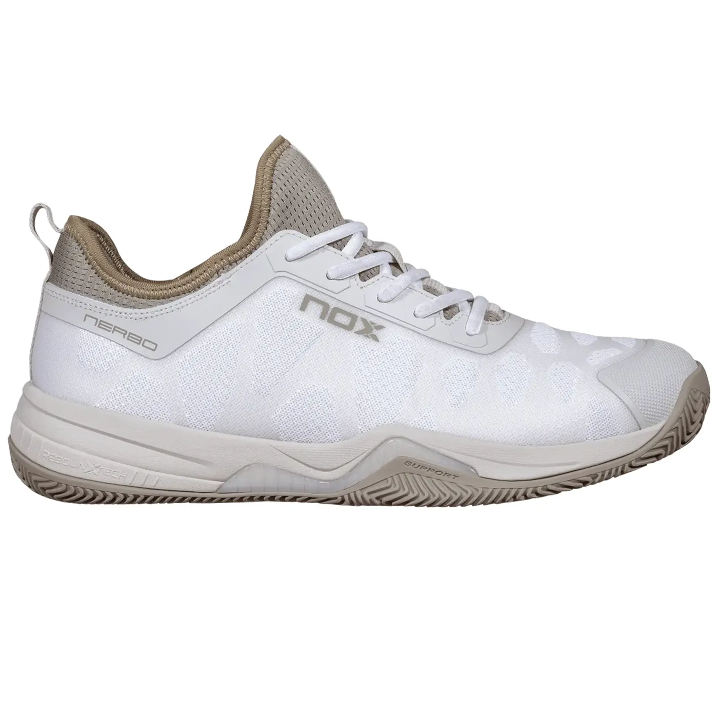 NOX Nerbo Padel Shoes Unisex White Vetiver 10 NOX Nerbo Padel Shoes Unisex White Vetiver 10