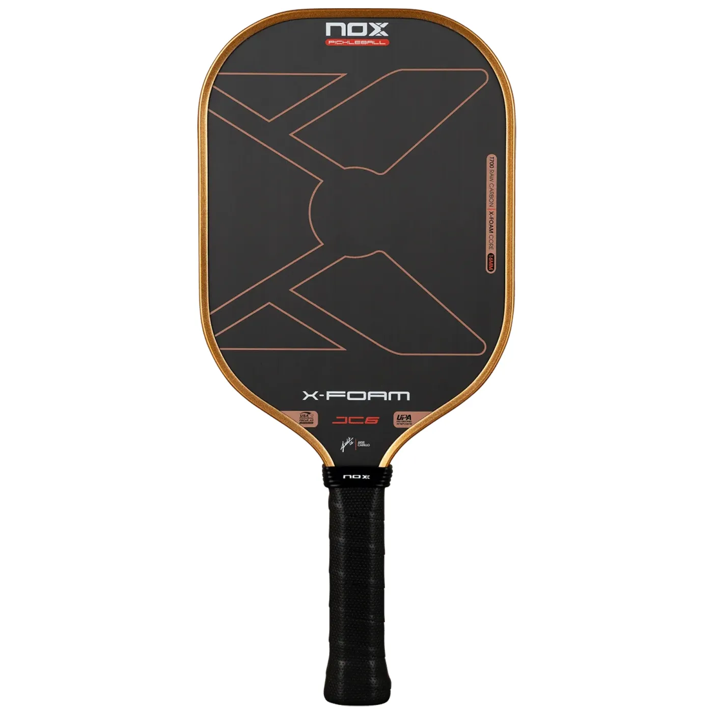 NOX X-Foam JC6 16mm Pickleball Racket 01 NOX X-Foam JC6 16mm Pickleball Racket 01